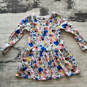 Multi color flowered Tea Collection tunic dress 3T